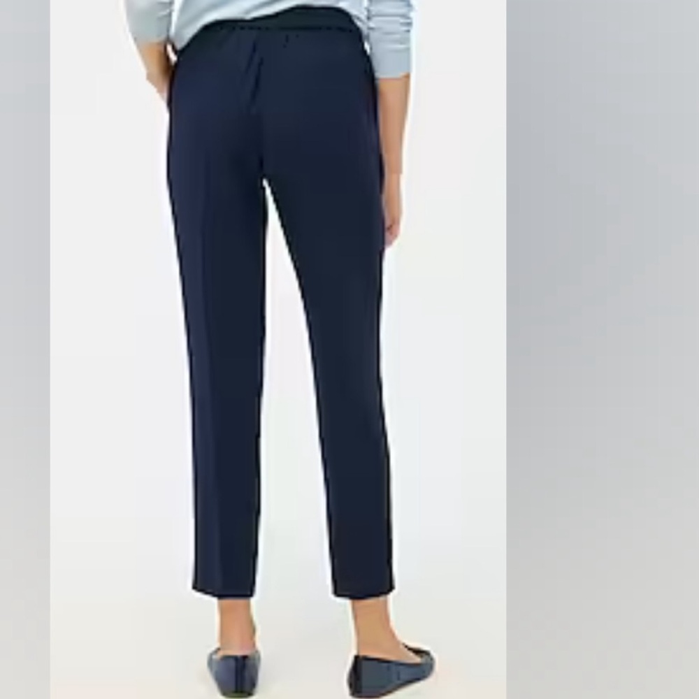 J. Crew Factory Jamie Pant with Elastic Waist Navy Blue Size 12 - Picture 3 of 14